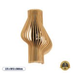 GLOBOSTAR® MIHIRO 02174 Boho Φωτιστικό Τοίχου - Απλίκα με Ντουί 1 x E27 AC 220-240V IP20 - Μπεζ - Μ25 x Π13 x Υ40cm