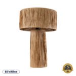 GLOBOSTAR® NASSAU 02233 Boho Επιτραπέζιο Φωτιστικό Πορτατίφ με Ντουί 1 x E27 AC 220-240V IP20 - Καφέ - Μ37 x Π37 x Υ55cm