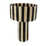 GLOBOSTAR® NASSAU 02234 Boho Επιτραπέζιο Φωτιστικό Πορτατίφ με Ντουί 1 x E27 AC 220-240V IP20 - Μπεζ & Μαύρο - Μ37 x Π37 x Υ55cm - Image 5