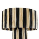 GLOBOSTAR® NASSAU 02234 Boho Επιτραπέζιο Φωτιστικό Πορτατίφ με Ντουί 1 x E27 AC 220-240V IP20 - Μπεζ & Μαύρο - Μ37 x Π37 x Υ55cm - Image 7