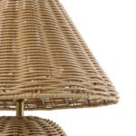 GLOBOSTAR® PERU 02239 Boho Επιτραπέζιο Φωτιστικό Πορτατίφ με Ντουί 1 x E27 AC 220-240V IP20 - Μπεζ - Μ40 x Π40 x Υ45cm - Image 5