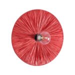 GLOBOSTAR® COLOMBO 02281 Boho Φωτιστικό Τοίχου - Απλίκα με Ντουί 1 x E27 AC 220-240V IP20 - Κόκκινο - Μ40 x Π40 x Υ9cm - Image 2