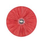 GLOBOSTAR® COLOMBO 02281 Boho Φωτιστικό Τοίχου - Απλίκα με Ντουί 1 x E27 AC 220-240V IP20 - Κόκκινο - Μ40 x Π40 x Υ9cm - Image 5