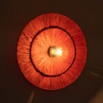 GLOBOSTAR® COLOMBO 02282 Boho Φωτιστικό Τοίχου - Απλίκα με Ντουί 1 x E27 AC 220-240V IP20 - Κόκκινο - Μ40 x Π40 x Υ9cm - Image 3