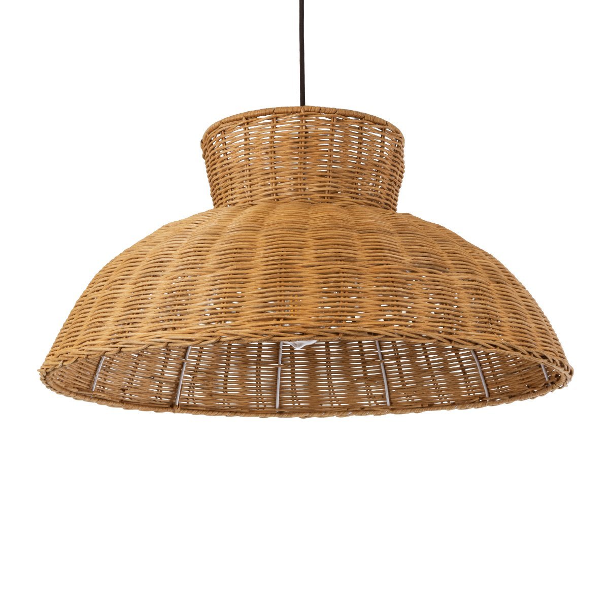 02328_0 GLOBOSTAR® MALABO 02328 Boho Κρεμαστό Φωτιστικό Οροφής με Ντουί 1 x E27 AC 220-240V IP20 - Καφέ - Μ60 x Π60 x Υ31cm - Image 1