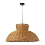 GLOBOSTAR® MALABO 02328 Boho Κρεμαστό Φωτιστικό Οροφής με Ντουί 1 x E27 AC 220-240V IP20 - Καφέ - Μ60 x Π60 x Υ31cm - Image 4