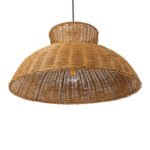 GLOBOSTAR® MALABO 02328 Boho Κρεμαστό Φωτιστικό Οροφής με Ντουί 1 x E27 AC 220-240V IP20 - Καφέ - Μ60 x Π60 x Υ31cm - Image 6