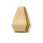 GLOBOSTAR® SALERNO 02334 Boho Κρεμαστό Φωτιστικό Οροφής με Ντουί 1 x E27 AC 220-240V IP20 - Μπεζ & Καφέ - Μ50 x Π50 x Υ60cm - Image 2