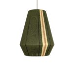 GLOBOSTAR® SALERNO 02335 Boho Κρεμαστό Φωτιστικό Οροφής με Ντουί 1 x E27 AC 220-240V IP20 - Λαδί & Μπεζ - Μ50 x Π50 x Υ60cm - Image 5