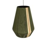 GLOBOSTAR® SALERNO 02335 Boho Κρεμαστό Φωτιστικό Οροφής με Ντουί 1 x E27 AC 220-240V IP20 - Λαδί & Μπεζ - Μ50 x Π50 x Υ60cm - Image 7