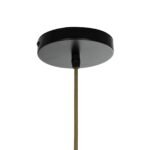 GLOBOSTAR® SALERNO 02335 Boho Κρεμαστό Φωτιστικό Οροφής με Ντουί 1 x E27 AC 220-240V IP20 - Λαδί & Μπεζ - Μ50 x Π50 x Υ60cm - Image 9