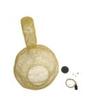 GLOBOSTAR® KENTUCKY 02357 Vintage Κρεμαστό Φωτιστικό Οροφής με Ντουί 1 x E27 AC 220-240V IP20 - Χρυσό - Μ60 x Π60 x Υ90cm - Image 11