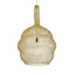 GLOBOSTAR® KENTUCKY 02357 Vintage Κρεμαστό Φωτιστικό Οροφής με Ντουί 1 x E27 AC 220-240V IP20 - Χρυσό - Μ60 x Π60 x Υ90cm - Image 2