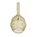 GLOBOSTAR® KENTUCKY 02357 Vintage Κρεμαστό Φωτιστικό Οροφής με Ντουί 1 x E27 AC 220-240V IP20 - Χρυσό - Μ60 x Π60 x Υ90cm - Image 7