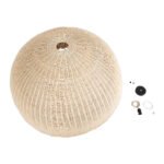 GLOBOSTAR® MONTANA 02380 Boho Κρεμαστό Φωτιστικό Οροφής με Ντουί 1 x E27 AC 220-240V IP20 - Μπεζ - Μ120 x Π120 x Υ60cm - Image 10