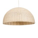 GLOBOSTAR® MONTANA 02380 Boho Κρεμαστό Φωτιστικό Οροφής με Ντουί 1 x E27 AC 220-240V IP20 - Μπεζ - Μ120 x Π120 x Υ60cm - Image 2