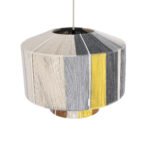 GLOBOSTAR® SALERNO 02388 Boho Κρεμαστό Φωτιστικό Οροφής με Ντουί 1 x E27 AC 220-240V IP20 - Πολύχρωμο - Μ40 x Π40 x Υ35cm - Image 7