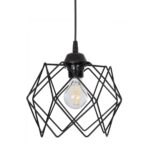 GLOBOSTAR® SOLON 201-0059 Μοντέρνο Κρεμαστό Φωτιστικό Οροφής με Ντουί 1 x E27 AC 220-240V IP20 - Μαύρο - Μ24 x Π24 x Υ23cm - Image 5