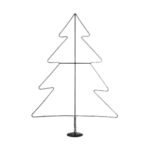 GLOBOSTAR® XMAS-TREE-BIG Χριστουγεννιάτικο Διακοσμητικό Φωτιστικό LED 27.3W 1092lm 360° AC 220-240V Αδιάβροχο IP65 Θερμό Λευκό 2700K  - Μαύρο & Διάφανο - Μ134 x Π25 x Υ188cm - 2 Χρόνια Εγγύηση - Image 2