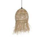 GLOBOSTAR® ROKA 205-0076 Boho Κρεμαστό Φωτιστικό Οροφής με Ντουί 1 x E27 AC 220-240V IP20 - Μπεζ - M25 x Π25 x Υ45cm - Image 2
