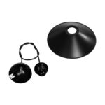 GLOBOSTAR® FONTE 203-0080 Μοντέρνο Κρεμαστό Φωτιστικό Οροφής με Ντουί 1 x E27 AC 220-240V IP20 - Μαύρο - Μ25.5 x Π25.5 x Υ10cm - Image 11