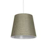 GLOBOSTAR® CONEY 203-0074 Μοντέρνο Κρεμαστό Φωτιστικό Οροφής με Ντουί 1 x E27 AC 220-240V IP20 - Λαδί - Μ26 x Π26 x Υ25cm - Image 2