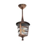 GLOBOSTAR® ZARDIN 203-0224 Vintage Φωτιστικό Οροφής με Ντουί 1 x E27 AC 220-240V IP44 - Χάλκινο - Μ17 x Π17 x Υ42cm - Image 2