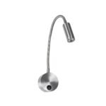 GLOBOSTAR® GOOSE 61691 Μοντέρνο Φωτιστικό Τοίχου - Απλίκα Ξενοδοχείου Reading Light LED 3W 300lm 36° AC 220-240V IP20 Θερμό Λευκό 2700K - CREE XPE Chip & TÜV SÜD Driver - Νίκελ Βούρτσας - Μ6.5 x Π15 x Υ24.5cm - 3 Χρόνια Εγγύηση - Image 2