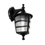 GLOBOSTAR® ZARDIN 203-0206 Vintage Φωτιστικό Τοίχου - Απλίκα με Ντουί 1 x E27 AC 220-240V IP44 - Μαύρο - Μ17 x Π22 x Υ30cm - Image 2