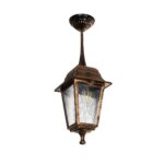 GLOBOSTAR® SOLME 203-0214 Vintage Φωτιστικό Οροφής με Ντουί 1 x E27 AC 220-240V IP44 - Χάλκινο - Μ15 x Π15 x Υ27cm - Image 2