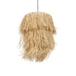 GLOBOSTAR® WEG 203-0036 Boho Κρεμαστό Φωτιστικό Οροφής με Ντουί 1 x E27 AC 220-240V IP20 - Μπεζ - M45 x Π45 x Υ53cm - Image 2