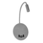 GLOBOSTAR® GOOSE 61694 Μοντέρνο Φωτιστικό Τοίχου - Απλίκα Ξενοδοχείου Reading Light με Φορτιστή USB 3A LED 6W 600lm 36° & 360° AC 220-240V IP20 Θερμό Λευκό 2700K - CREE XPE & Lumileds SMD Chip - Γκρι Ανθρακί Ματ - Μ15.5 x Π15 x Υ30.5cm - 3 Χρόνια Εγγύηση - Image 2