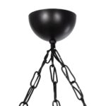 GLOBOSTAR® STARLO 201-0006 Vintage Κρεμαστό Φωτιστικό Οροφής με Ντουί 3 x E27 AC 220-240V IP20 - Μπεζ & Μαύρο - Μ50 x Π16 x Υ23cm - Image 9