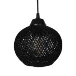GLOBOSTAR® LUMA 201-0010 Vintage Κρεμαστό Φωτιστικό Οροφής με Ντουί 3 x E27 AC 220-240V IP20 - Μπεζ & Μαύρο - Μ55 x Π18 x Υ65cm - Image 6