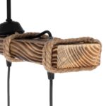 GLOBOSTAR® LUMA 201-0012 Vintage Κρεμαστό Φωτιστικό Οροφής με Ντουί 3 x E27 AC 220-240V IP20 - Καφέ & Μπεζ - Μ55 x Π18 x Υ65cm - Image 6