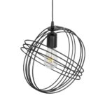 GLOBOSTAR® GLOWN 201-0023 Μοντέρνο Κρεμαστό Φωτιστικό Οροφής με Ντουί 1 x E27 AC 220-240V IP20 - Μαύρο - Μ30 x Π30 x Υ33cm - Image 7