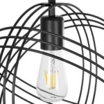 GLOBOSTAR® GLOWN 201-0023 Μοντέρνο Κρεμαστό Φωτιστικό Οροφής με Ντουί 1 x E27 AC 220-240V IP20 - Μαύρο - Μ30 x Π30 x Υ33cm - Image 8