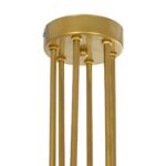 GLOBOSTAR® SHINY 201-0028 Vintage Φωτιστικό Οροφής με Ντουί 3 x E27 AC 220-240V IP20 - Λευκό & Χρυσό - Μ70 x Π70 x Υ16cm - Image 9