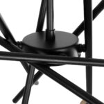 GLOBOSTAR® SUNFY 201-0030 Μοντέρνο Φωτιστικό Οροφής με Ντουί 6 x E27 AC 220-240V IP20 - Μαύρο & Μπρούτζινο - Μ57 x Π57 x Υ85cm - Image 8