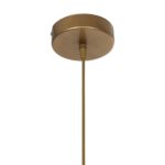 GLOBOSTAR® DROP 201-0034 Vintage Κρεμαστό Φωτιστικό Οροφής με Ντουί 1 x E27 AC 220-240V IP20 - Χρυσό & Λευκό - Μ20 x Π15 x Υ47cm - Image 10