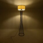 GLOBOSTAR® NOVA 201-0036 Μοντέρνο Επιδαπέδιο Φωτιστικό με Ντουί 1 x E27 AC 220-240V IP20 - Μαύρο & Λευκό - Μ36 x Π36 x Υ148cm - Image 3