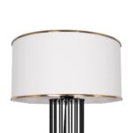 GLOBOSTAR® NOVA 201-0036 Μοντέρνο Επιδαπέδιο Φωτιστικό με Ντουί 1 x E27 AC 220-240V IP20 - Μαύρο & Λευκό - Μ36 x Π36 x Υ148cm - Image 8