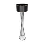 GLOBOSTAR® NOVA 201-0037 Μοντέρνο Επιδαπέδιο Φωτιστικό με Ντουί 1 x E27 AC 220-240V IP20 - Μαύρο - Μ36 x Π36 x Υ148cm - Image 6