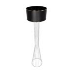 GLOBOSTAR® NOVA 201-0038 Μοντέρνο Επιδαπέδιο Φωτιστικό με Ντουί 1 x E27 AC 220-240V IP20 - Λευκό & Μαύρο - Μ36 x Π36 x Υ148cm - Image 6