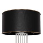 GLOBOSTAR® NOVA 201-0038 Μοντέρνο Επιδαπέδιο Φωτιστικό με Ντουί 1 x E27 AC 220-240V IP20 - Λευκό & Μαύρο - Μ36 x Π36 x Υ148cm - Image 8