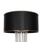 GLOBOSTAR® NOVA 201-0039 Μοντέρνο Επιδαπέδιο Φωτιστικό με Ντουί 1 x E27 AC 220-240V IP20 - Ασημί & Μαύρο - Μ36 x Π36 x Υ148cm - Image 8