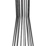 GLOBOSTAR® NOVA 201-0039 Μοντέρνο Επιδαπέδιο Φωτιστικό με Ντουί 1 x E27 AC 220-240V IP20 - Ασημί & Μαύρο - Μ36 x Π36 x Υ148cm - Image 9