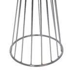 GLOBOSTAR® NOVA 201-0039 Μοντέρνο Επιδαπέδιο Φωτιστικό με Ντουί 1 x E27 AC 220-240V IP20 - Ασημί & Μαύρο - Μ36 x Π36 x Υ148cm - Image 10