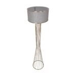 GLOBOSTAR® NOVA 201-0040 Μοντέρνο Επιδαπέδιο Φωτιστικό με Ντουί 1 x E27 AC 220-240V IP20 - Χρυσό & Μπεζ - Μ36 x Π36 x Υ148cm - Image 6