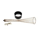 GLOBOSTAR® NOVA 201-0041 Μοντέρνο Επιδαπέδιο Φωτιστικό με Ντουί 1 x E27 AC 220-240V IP20 - Χρυσό & Μαύρο - Μ36 x Π36 x Υ148cm - Image 12